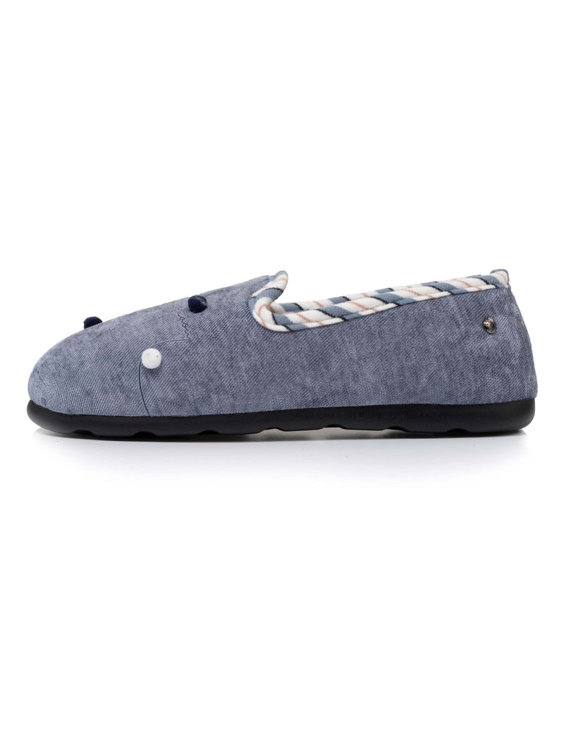 Pantofole chiuse morbida, ultraconfortevole e leggera, donna Isotoner Blu denim - Kiabi