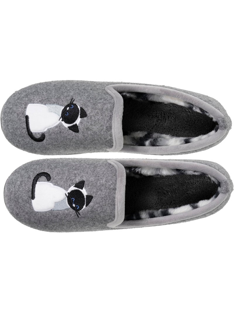 Pantofole chiuse morbida, ultraconfortevole e leggera, donna isotoner Grigio grigio - Kiabi