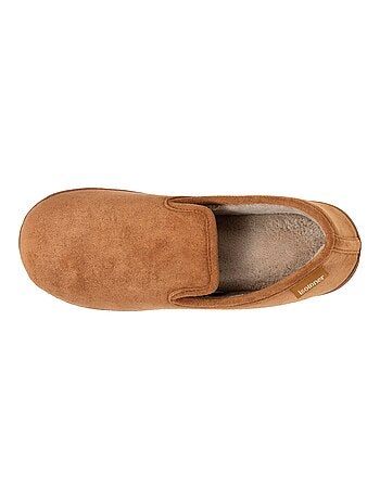 Pantofole chiuse scamosciato, caldo, confortevole uomo Isotoner