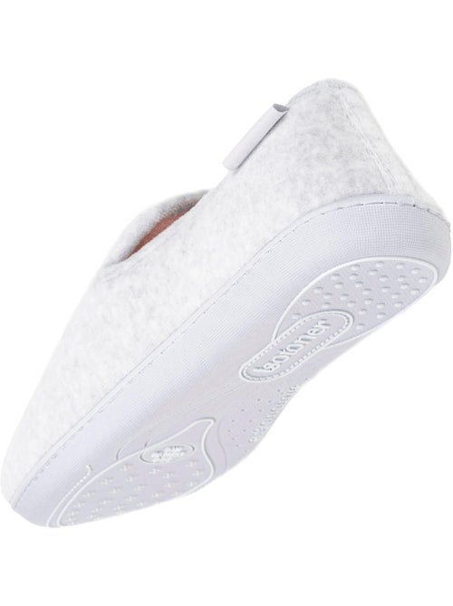 Pantofole chiuse soletta ergonomica in velluto con memory donna Isotoner - Kiabi