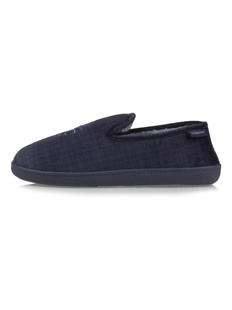 Pantofole chiuse Soletta ergonomica, supporto per l'arco uomo Isotoner Blu marino - Kiabi