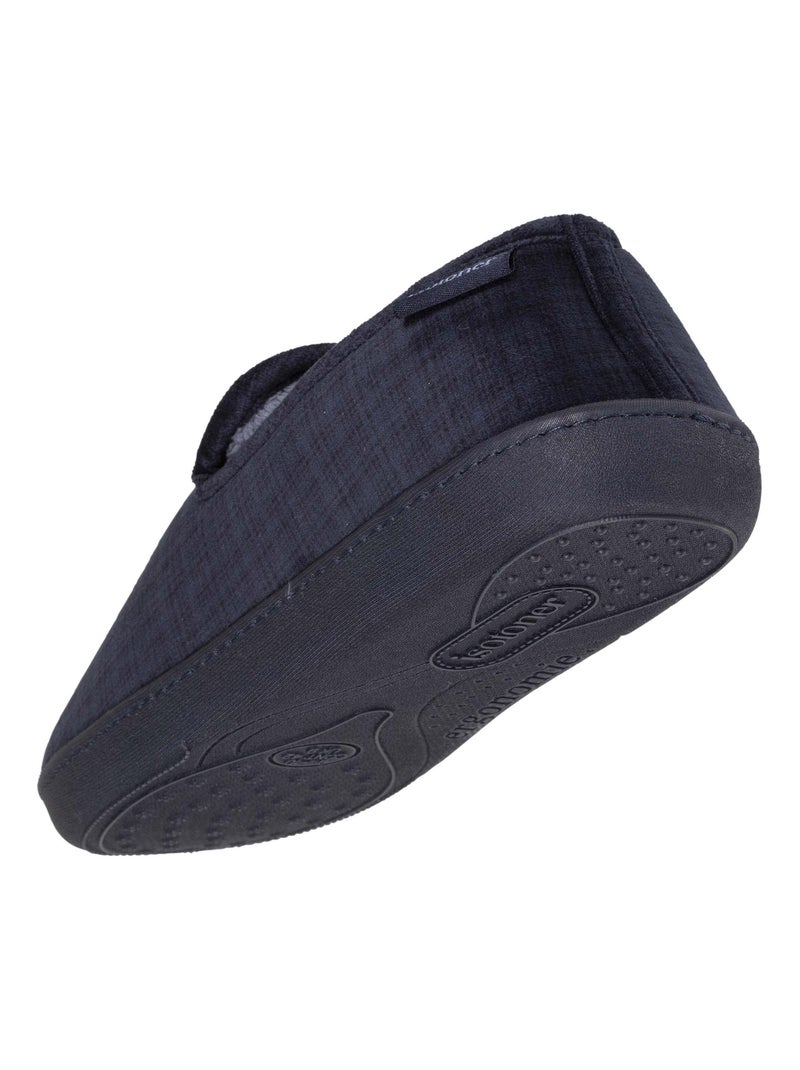 Pantofole chiuse Soletta ergonomica, supporto per l'arco uomo Isotoner Blu marino - Kiabi