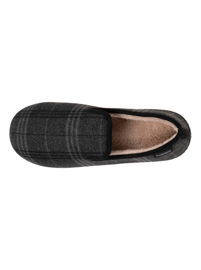 Pantofole chiuse soletta in memory foam uomo Isotoner Grigio nero - Kiabi