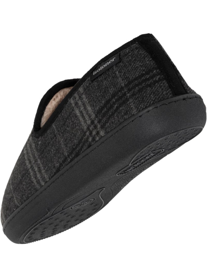 Pantofole chiuse soletta in memory foam uomo Isotoner Grigio nero - Kiabi