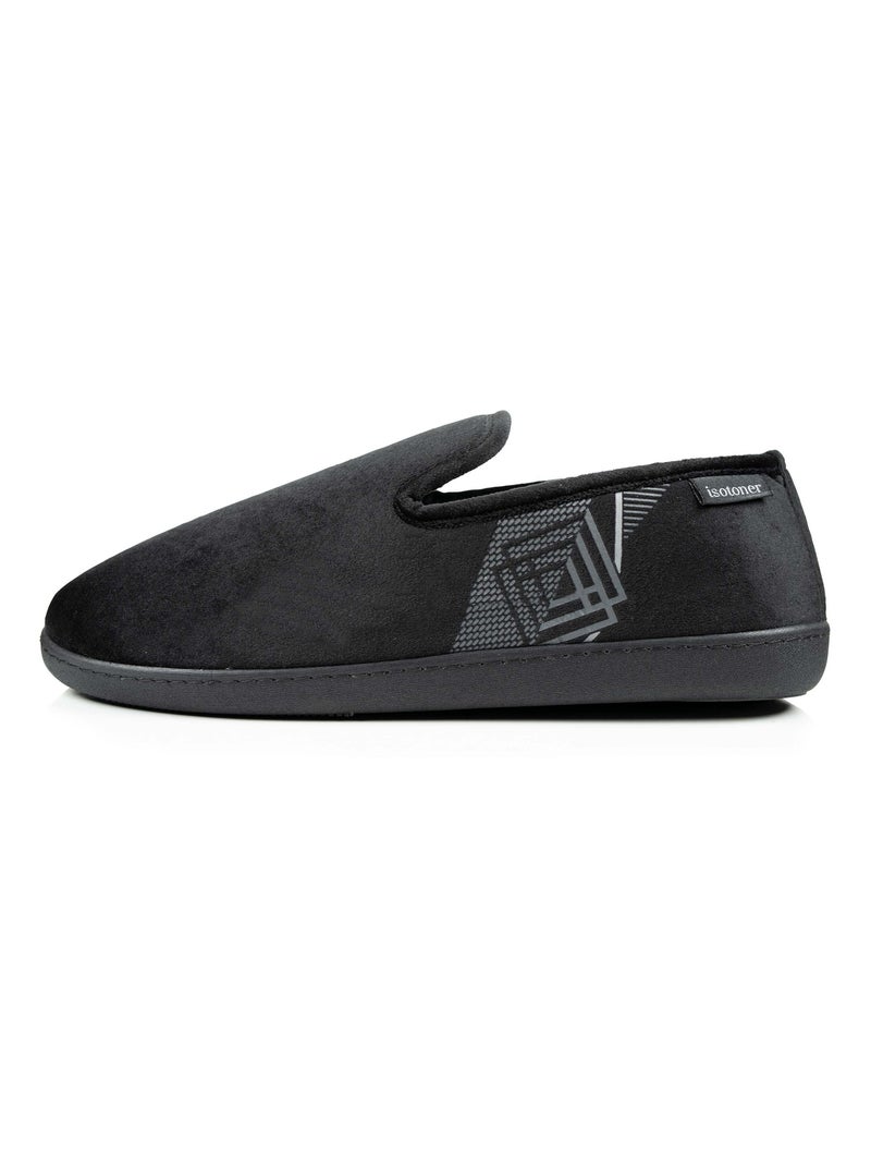 Pantofole chiuse soletta in memory foam uomo Isotoner Nero - Kiabi
