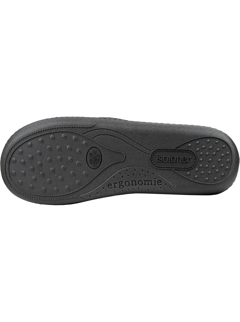 Pantofole chiuse soletta in memory foam uomo Nero - Kiabi