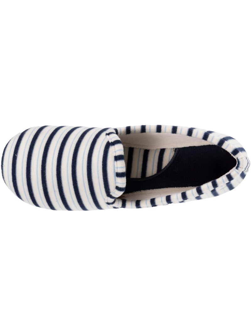 Pantofole chiuse solette ergonomiche molto confortevoli donna Isotoner Bianco Multicolore Blu - Kiabi