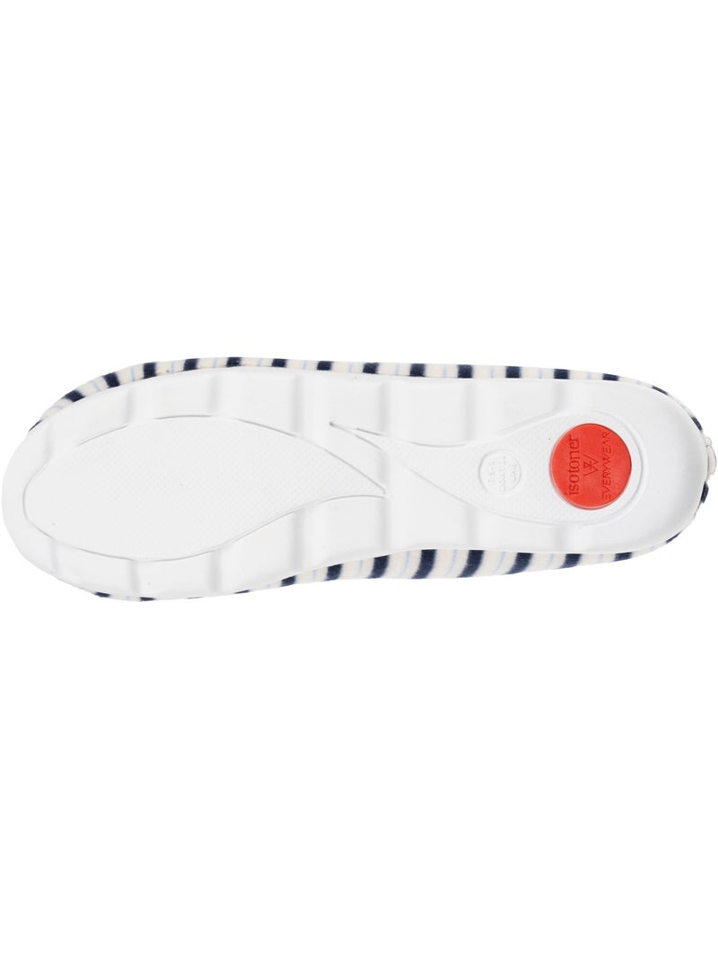 Pantofole chiuse solette ergonomiche molto confortevoli donna Isotoner Bianco Multicolore Blu - Kiabi