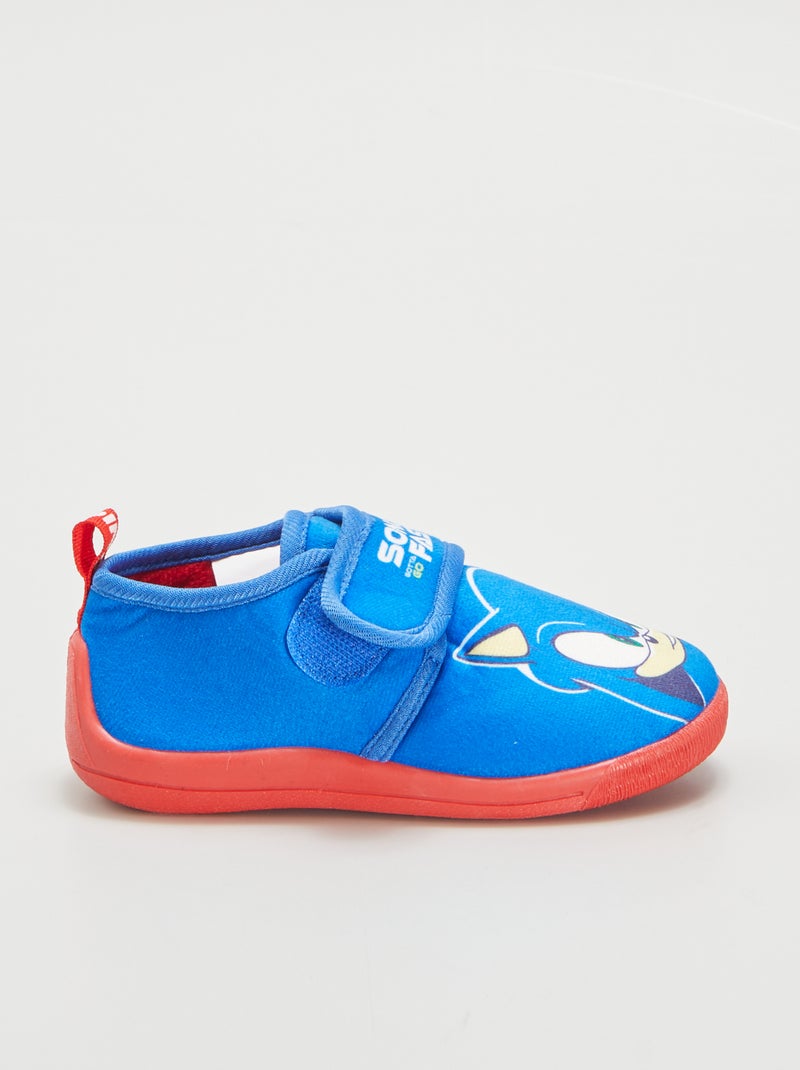 Pantofole Sonic Ufficiali - Ciabatte Morbide E Confortevoli Per Casa, Taglia 38/39, Blu Sonic - 4