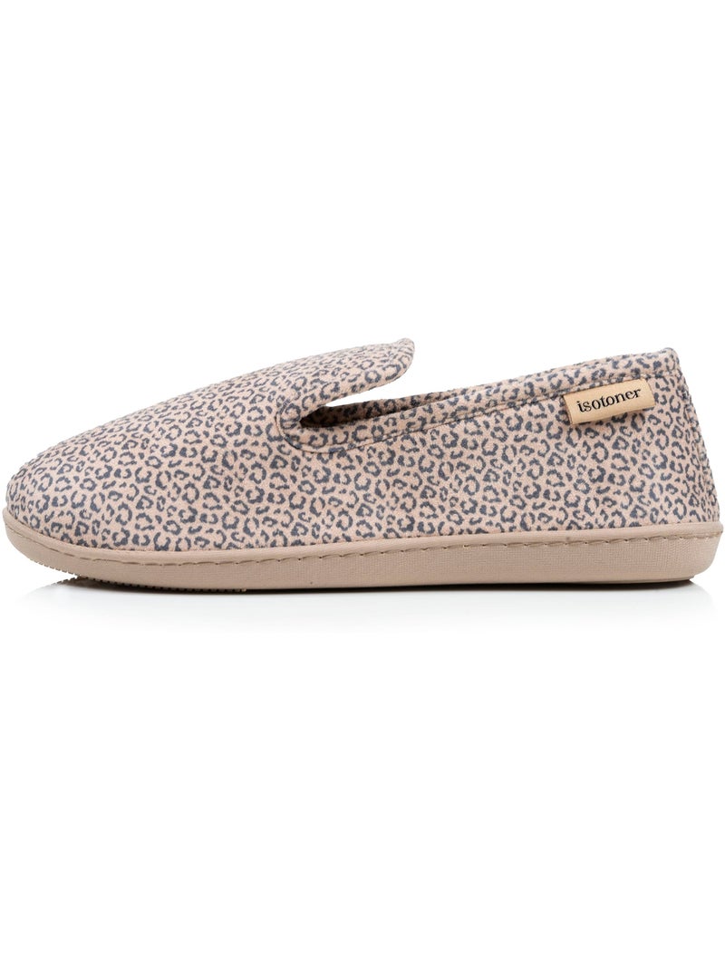 Pantofole chiuse sottopiede ergonomico in suedette in donna Beige - Kiabi