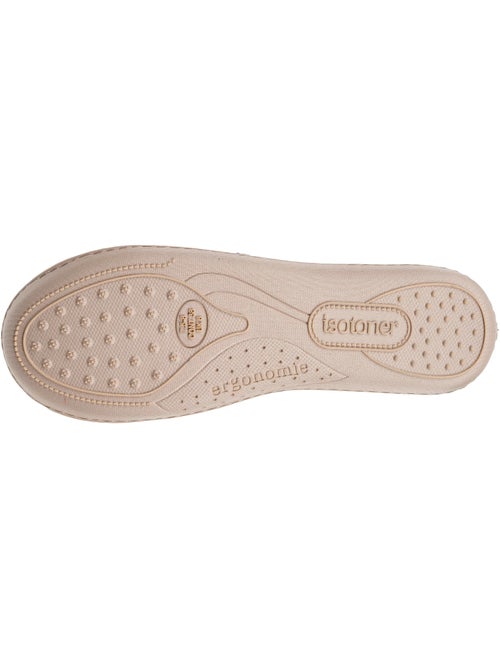 Pantofole chiuse sottopiede ergonomico in suedette in donna - Kiabi Pantofole chiuse sottopiede ergonomico in suedette in donna - Kiabi