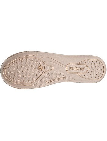Pantofole chiuse soletta ergonomica in velluto con memory donna Isotoner