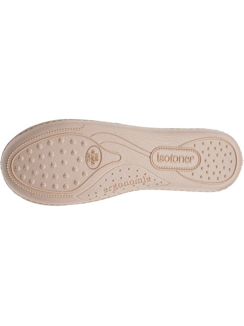 Pantofole chiuse sottopiede ergonomico in suedette in donna Isotoner - Kiabi