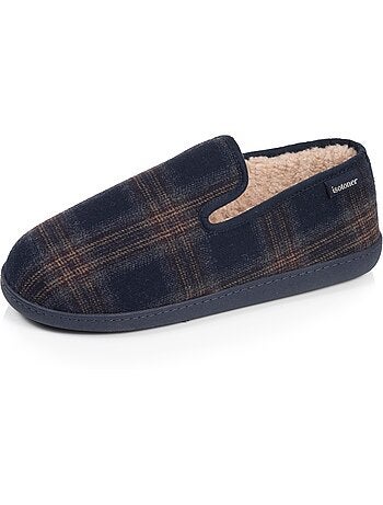 Pantofole chiuse microvelluto, suola ergonomica, schiuma uomo isotoner