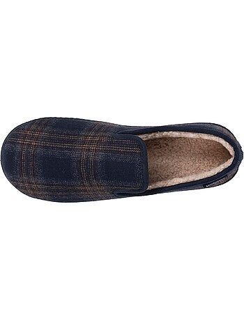 Pantofole chiuse microvelluto, suola ergonomica, schiuma uomo isotoner
