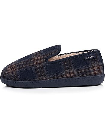 Pantofole chiuse microvelluto, suola ergonomica, schiuma uomo isotoner