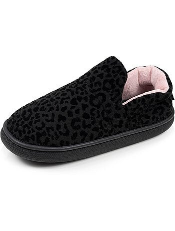 Pantofole chiuse suola in pelle scamosciata per un donna Isotoner
