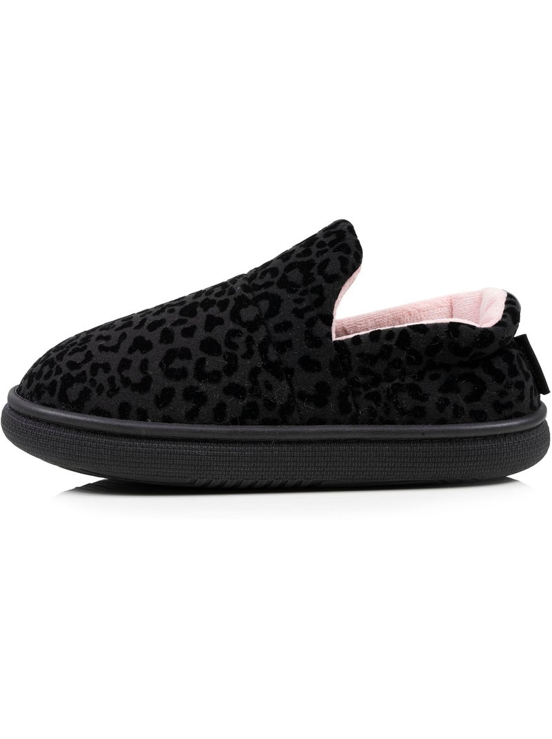Pantofole chiuse suola in pelle scamosciata per un donna Isotoner Nero - Kiabi