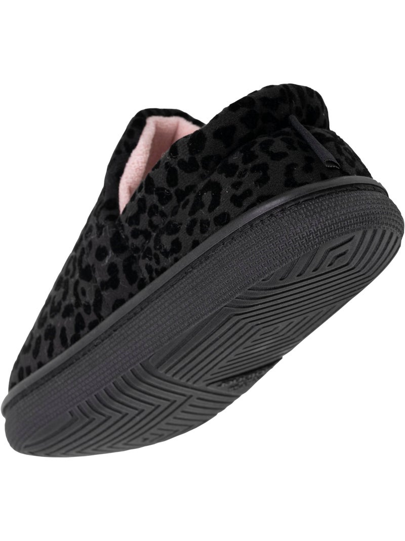 Pantofole chiuse suola in pelle scamosciata per un donna Isotoner Nero - Kiabi