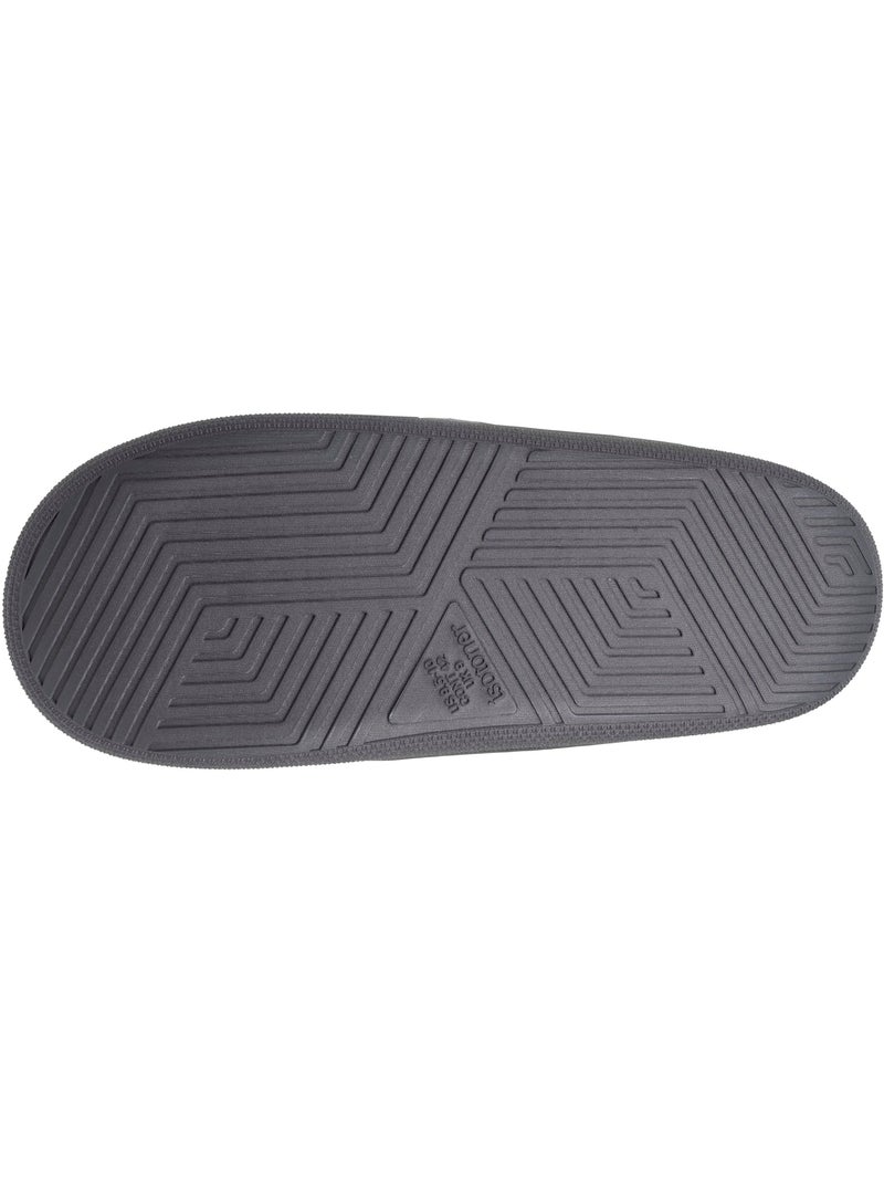 Pantofole chiuse suola in velluto bloup extra comfort uomo isotoner Grigio melangiato - Kiabi