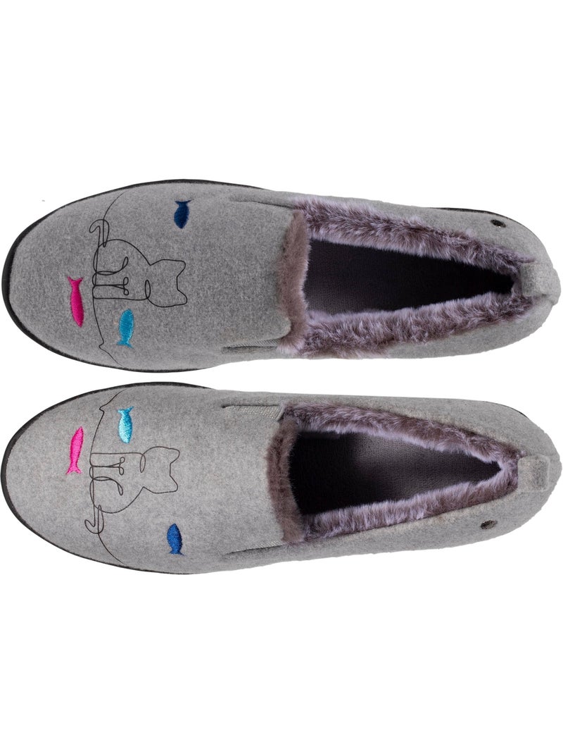 Pantofole chiuse ultracomodo e leggero, facile da donna isotoner Grigio melangiato - Kiabi