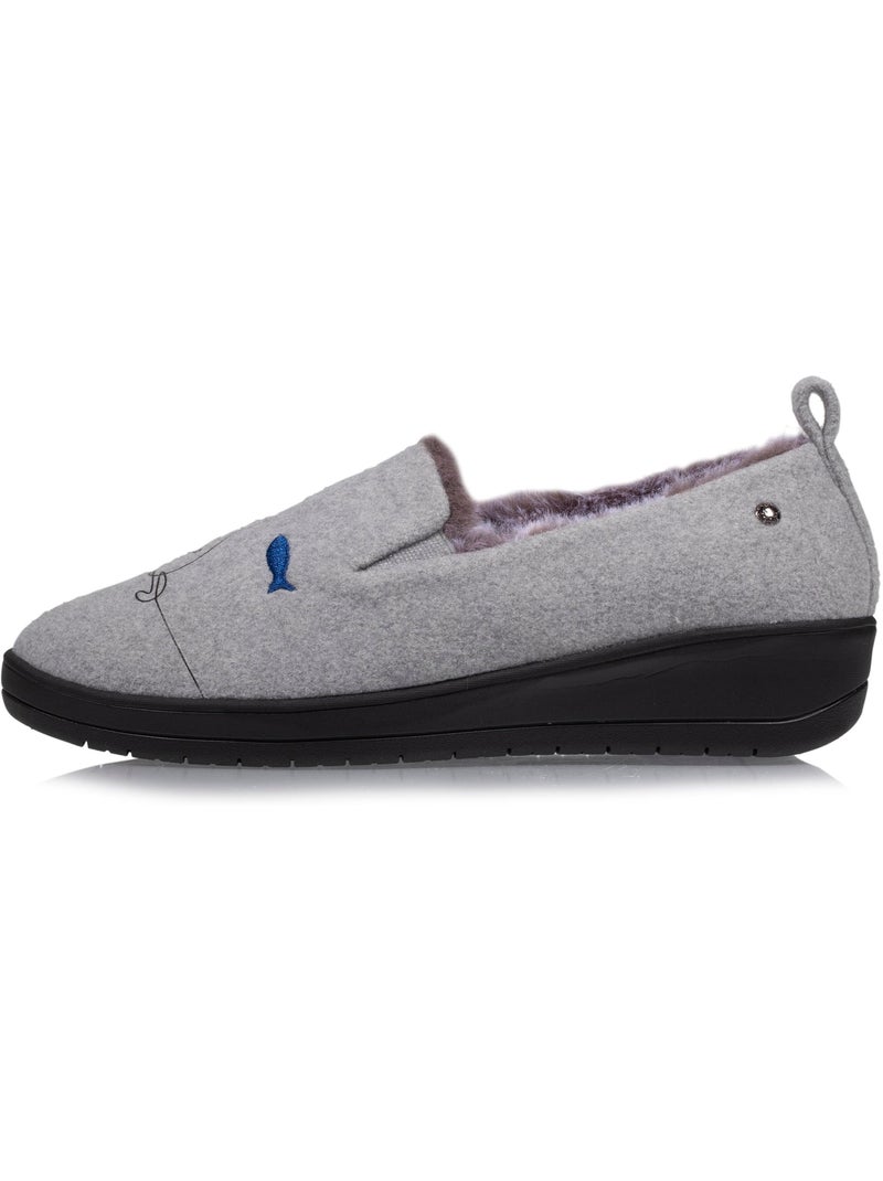 Pantofole chiuse ultracomodo e leggero, facile da donna isotoner Grigio melangiato - Kiabi
