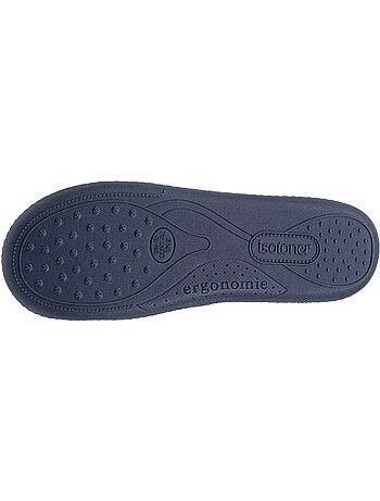 Pantofole chiuse velluto, suola ergonomica, memory foam, uomo Isotoner