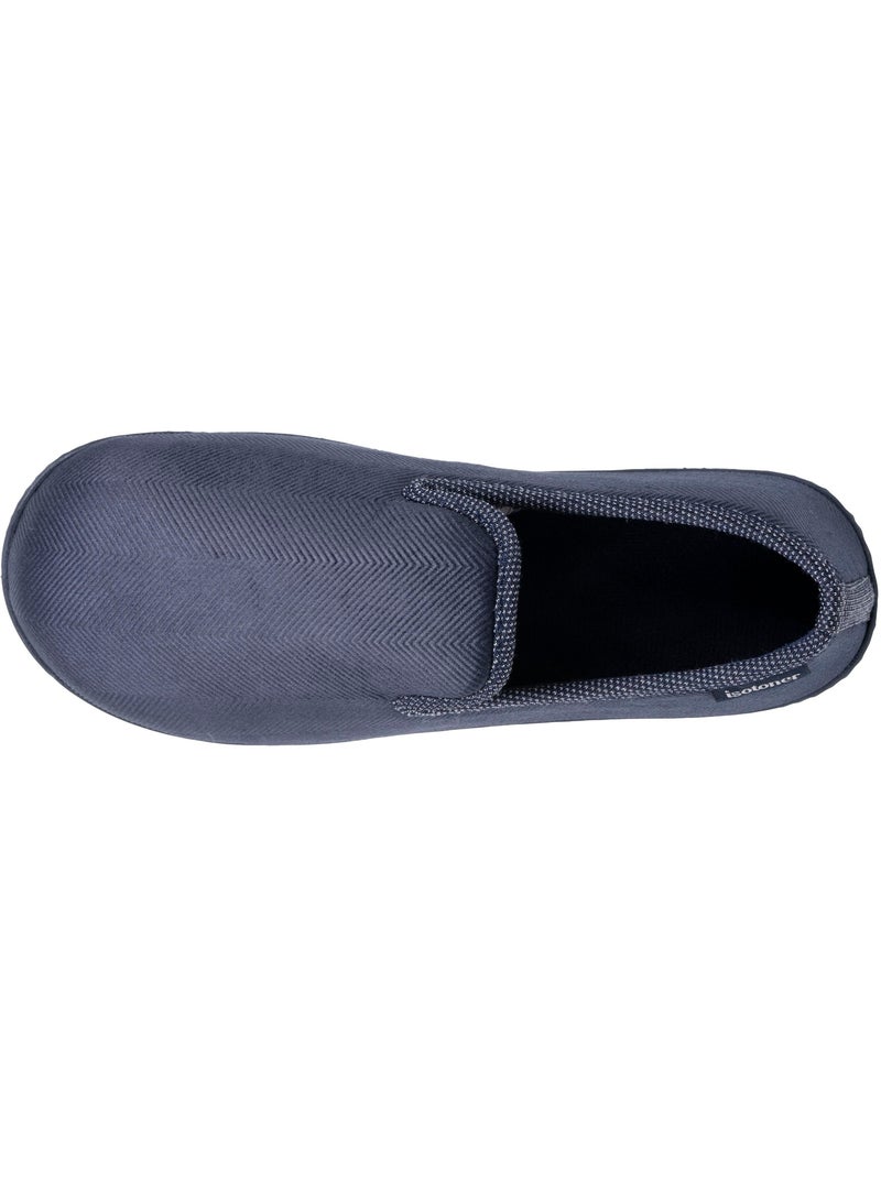 Pantofole chiuse velluto, suola ergonomica, memory foam, uomo Isotoner Blu marino - Kiabi