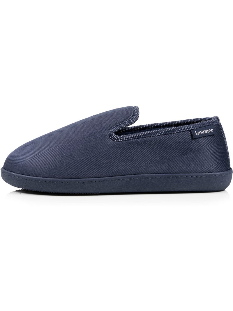 Pantofole chiuse velluto, suola ergonomica, memory foam, uomo Isotoner Blu marino - Kiabi