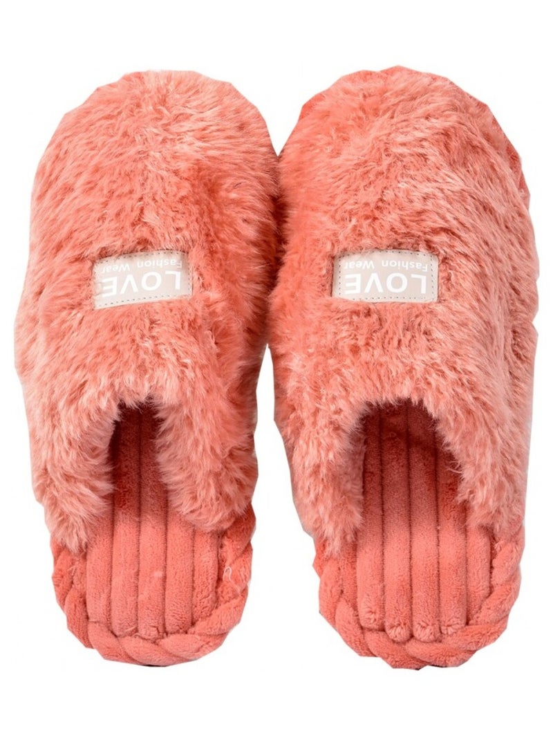 Pantofole COCOONING per Donna Comfort PREMIUM Rosa malva - Kiabi