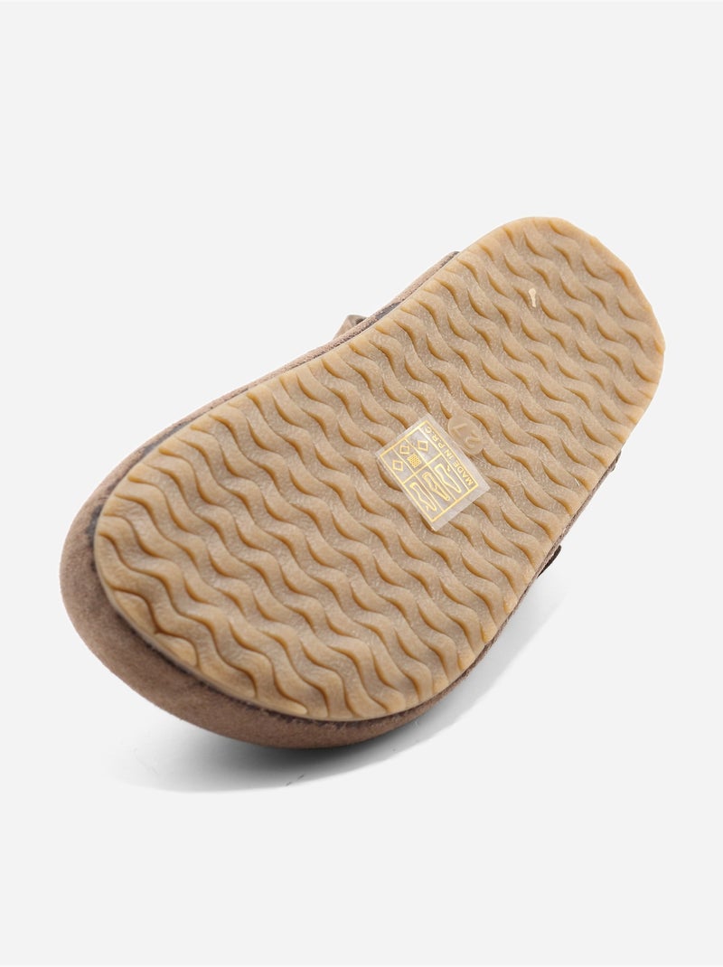 Pantofole con chiusura a velcro Marrone - Kiabi