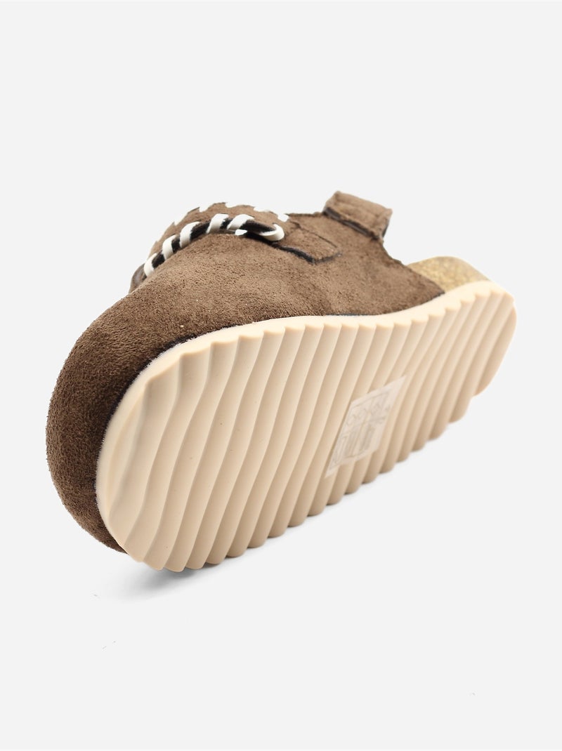 Pantofole con chiusura a velcro Marrone - Kiabi