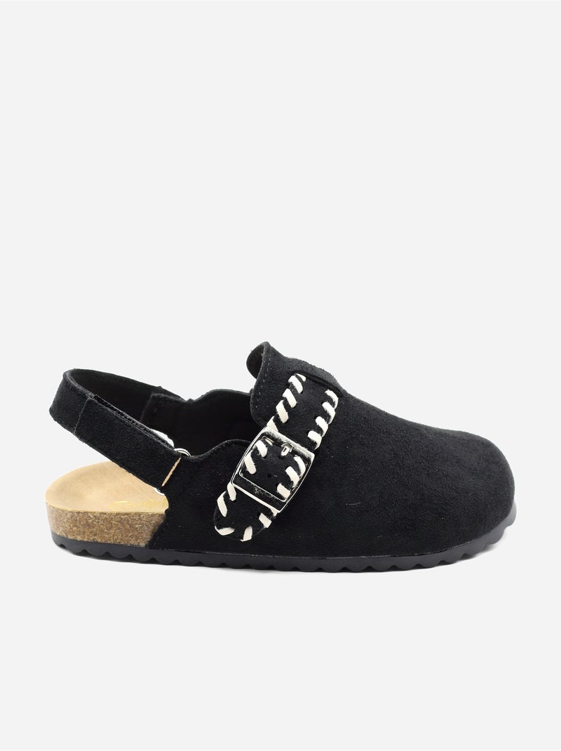 Pantofole con chiusura a velcro Nero - Kiabi