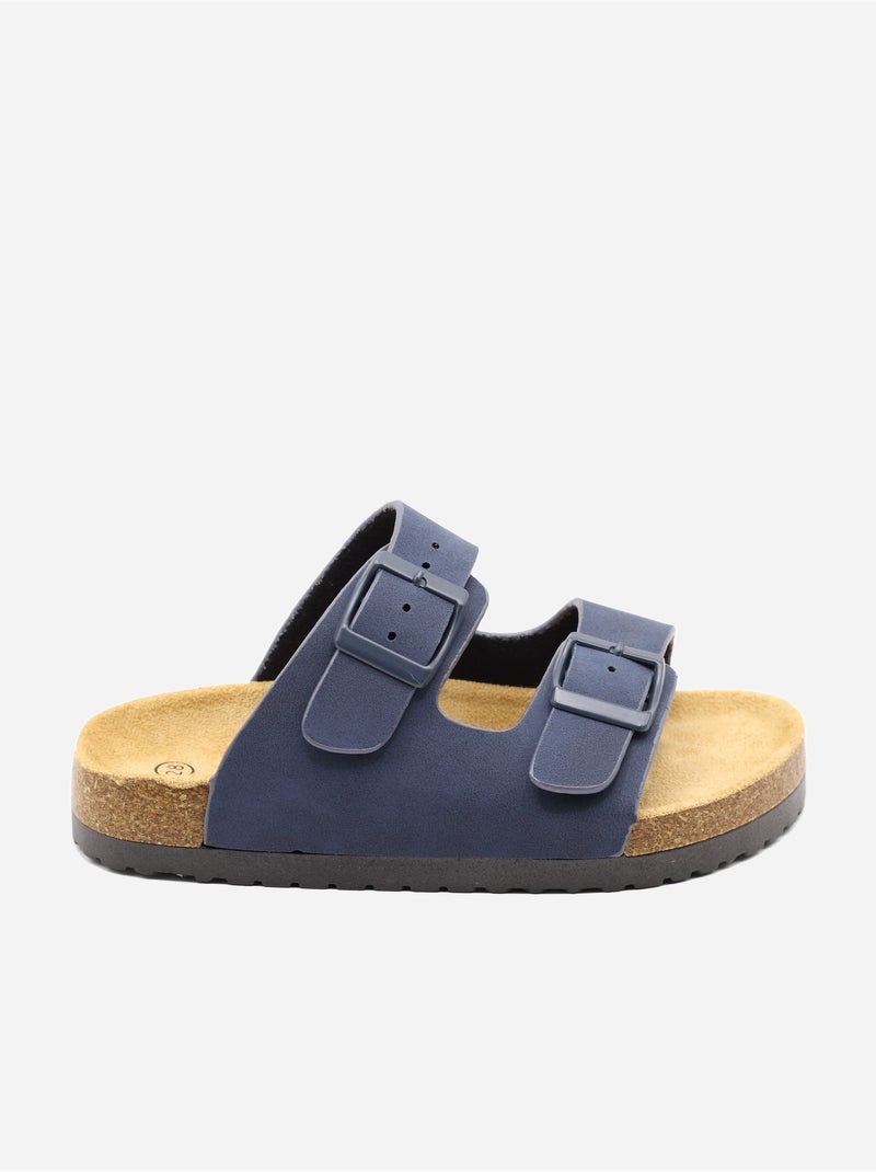 Pantofole con doppio cinturino Blu scuro - Kiabi