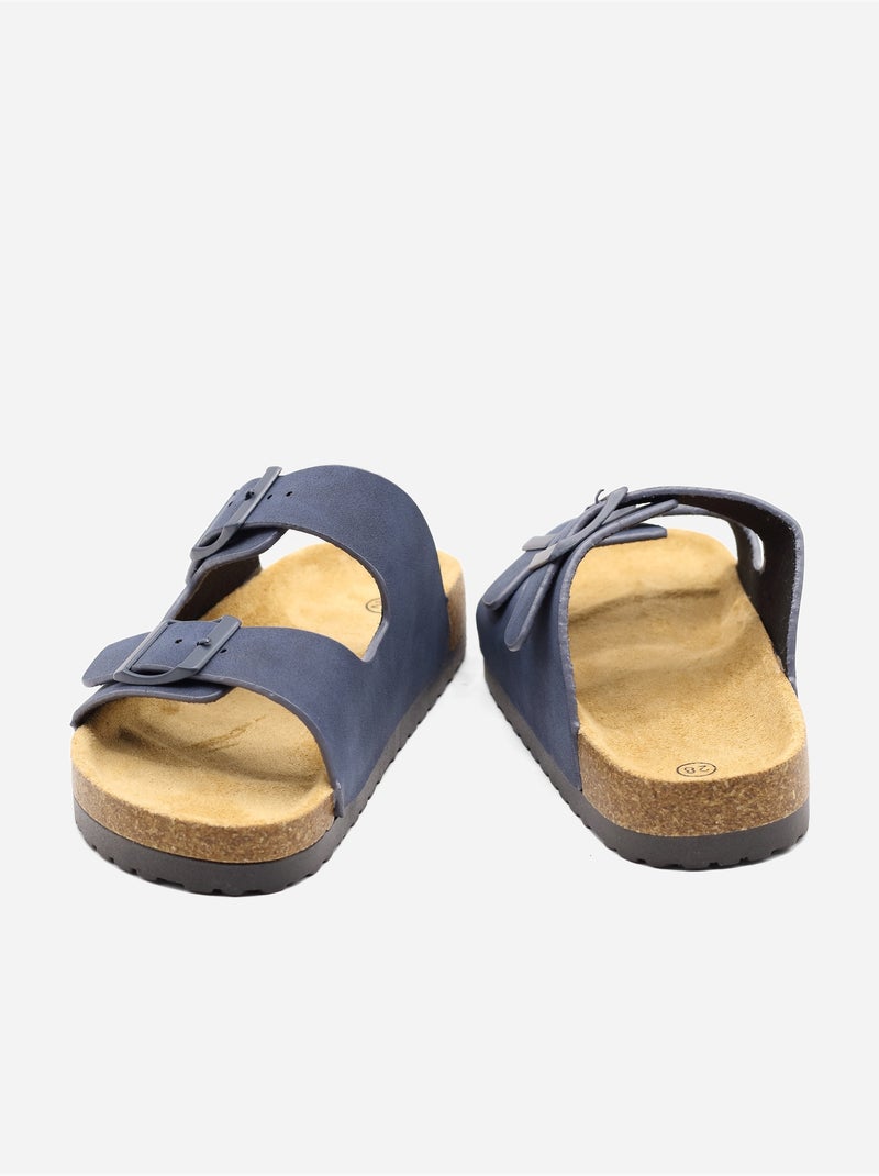 Pantofole con doppio cinturino Blu scuro - Kiabi