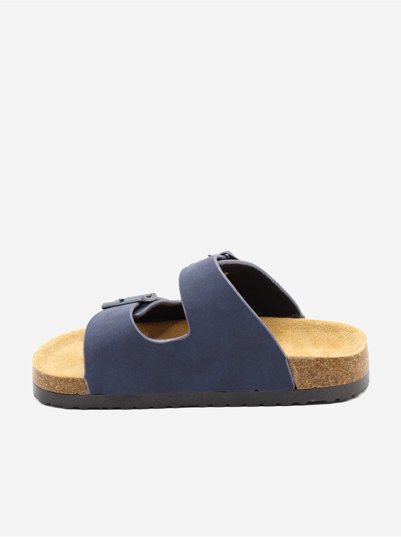 Pantofole con doppio cinturino Blu scuro - Kiabi