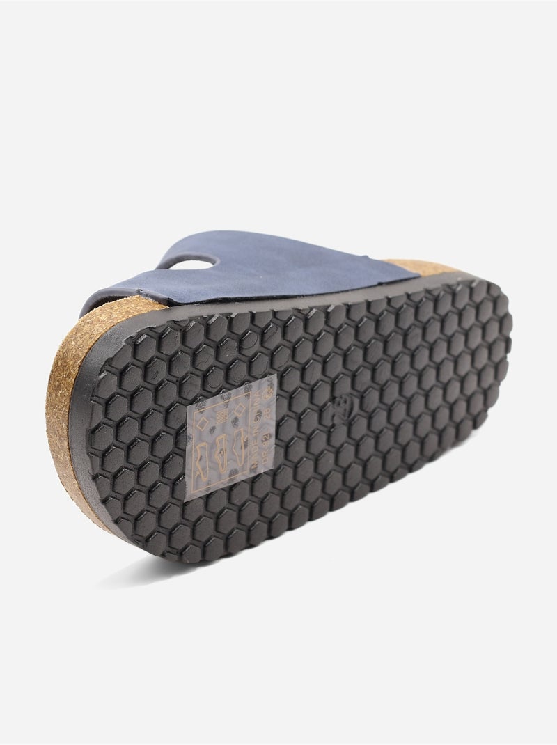 Pantofole con doppio cinturino Blu scuro - Kiabi