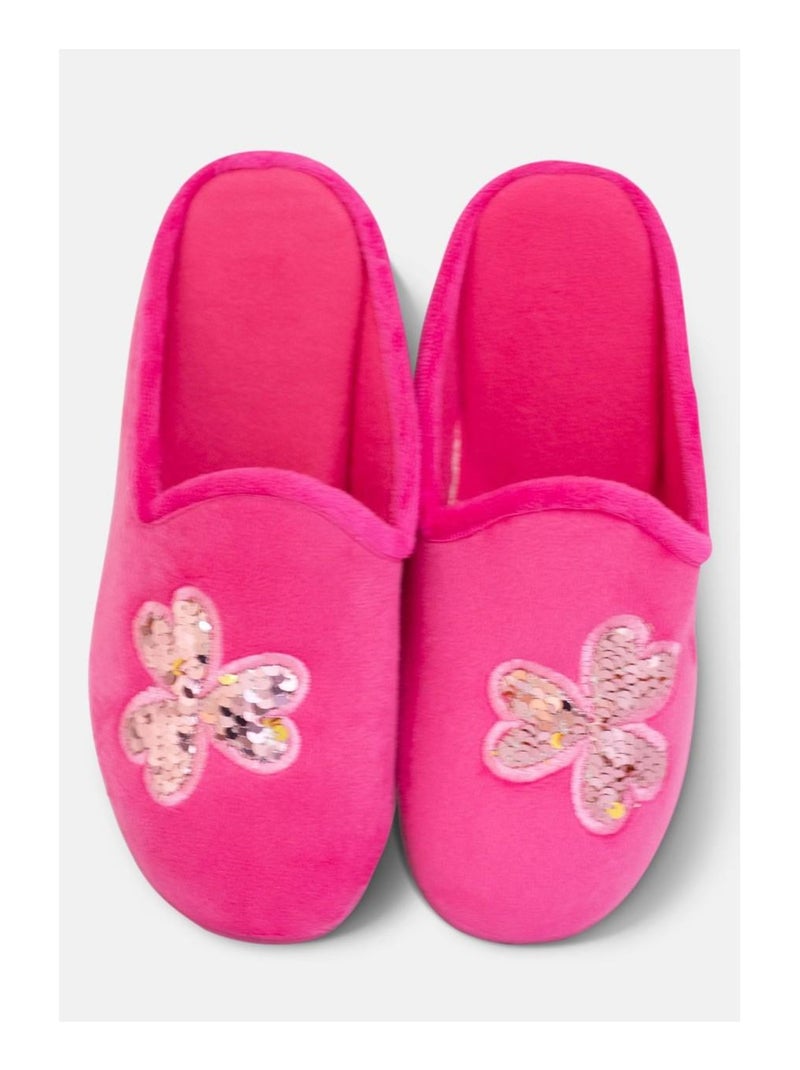 Pantofole con paillettes Kebello Rosa - Kiabi
