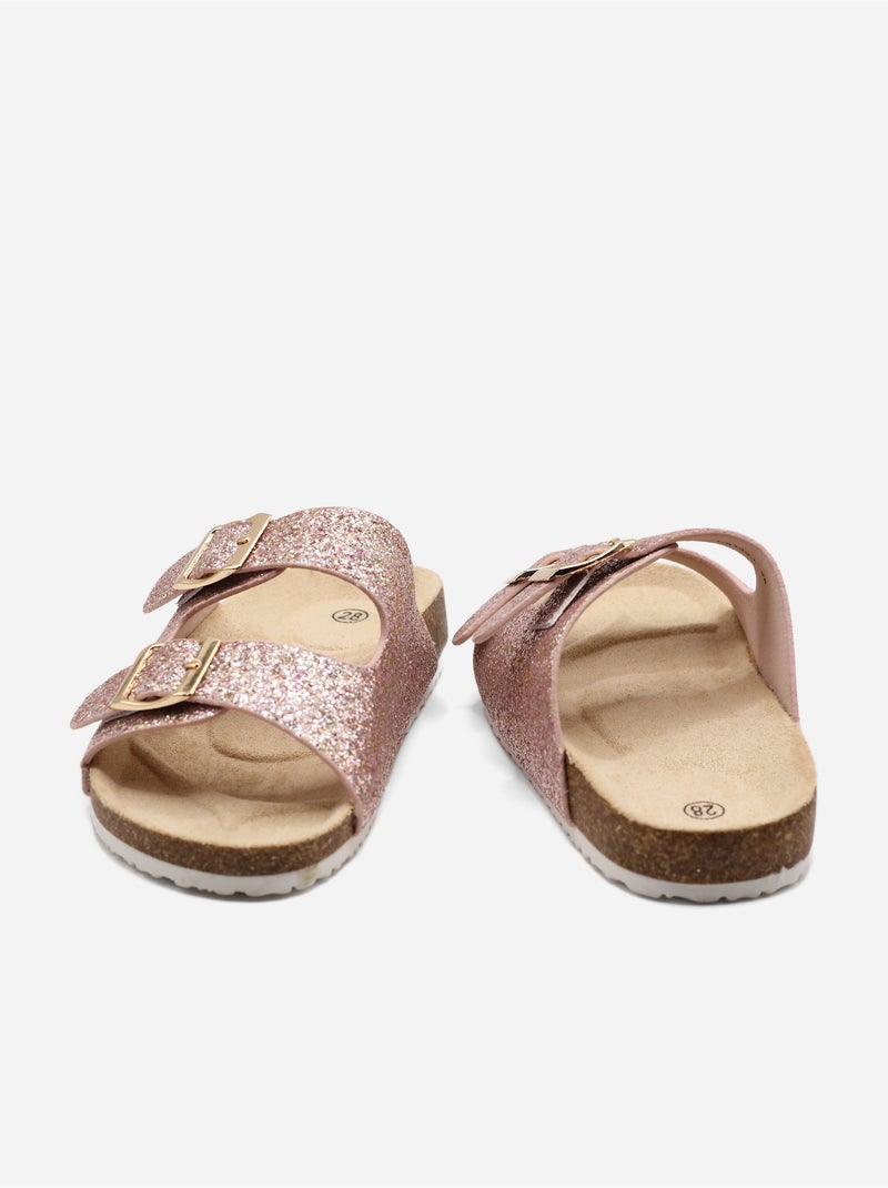 Pantofole con paillettes Rosa - Kiabi