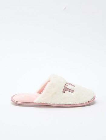 Pantofole con paillettes 'the boss'