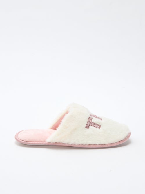 Pantofole con paillettes 'the boss' - Kiabi