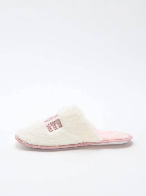 Pantofole con paillettes 'the boss' - Kiabi