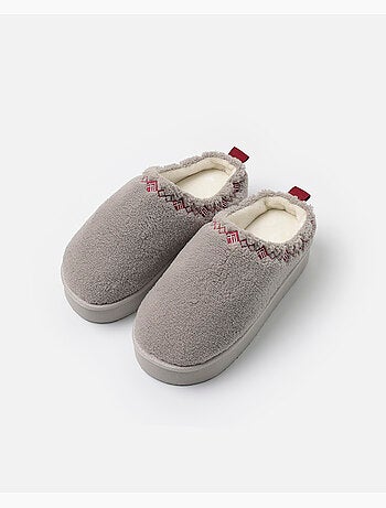 Pantofole con plateau in sherpa da donna ADMAS