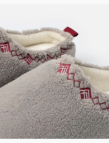 Pantofole con plateau in sherpa da donna ADMAS