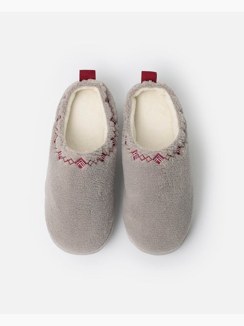 Pantofole con plateau in sherpa da donna ADMAS - Kiabi Pantofole con plateau in sherpa da donna ADMAS - Kiabi