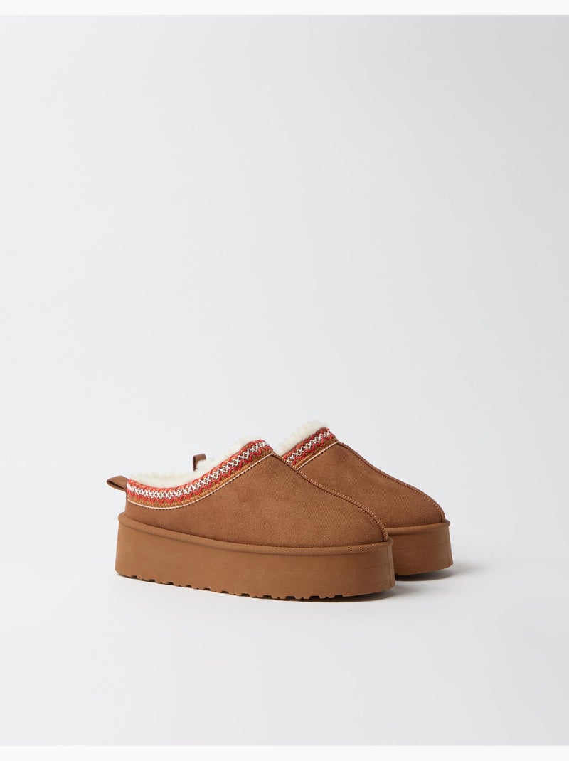 Pantofole con plateau, mo fashion Beige - Kiabi
