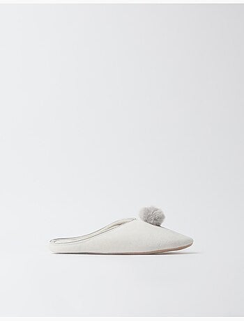 Pantofole con pompon, mo fashion