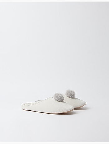 Pantofole con pompon, mo fashion