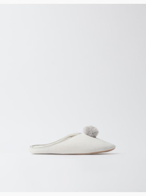 Pantofole con pompon, mo fashion - Kiabi