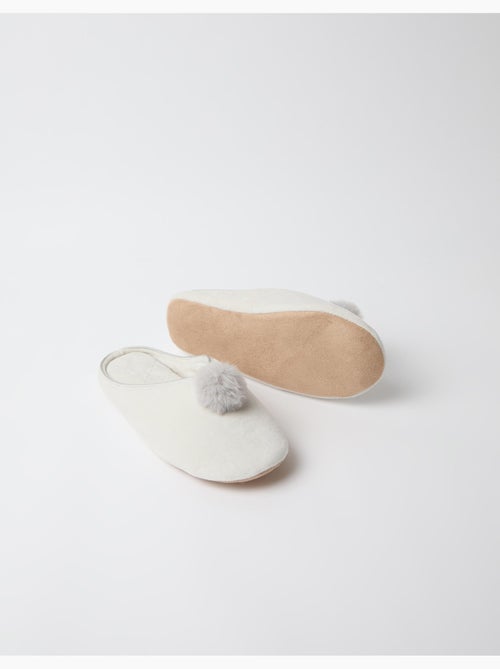 Pantofole con pompon, mo fashion - Kiabi